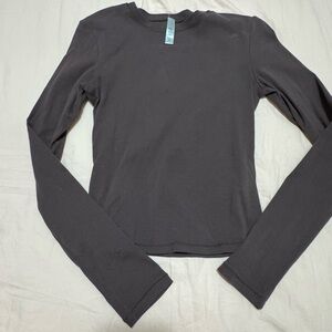 Brown Long Sleeve Top